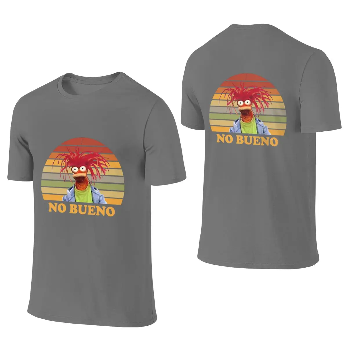 Pepe King Prawn - No Bueno Retro Hong Kong Style Reversible T-shirt High-End Minimalism Reinforced Collar Short Sleeve