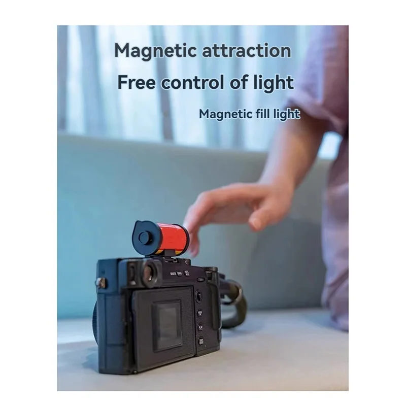 JABS-Mini LED Light مع حامل مغناطيسي للحذاء البارد ودرجة حرارة اللون قابلة للتعديل (3000/4500/6000K) للتصوير الفوتوغرافي والفيديو #3