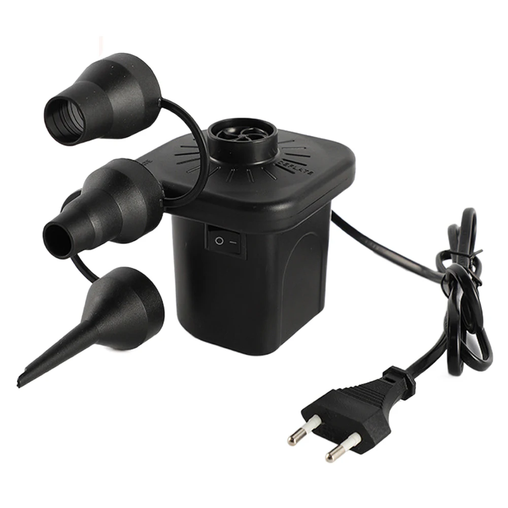 

Electric Air Pump with 3 Nozzles Air Mattress Pump Inflator/Deflator Pumps for Inflatables Air Mattress Bed Couch Swim Ring