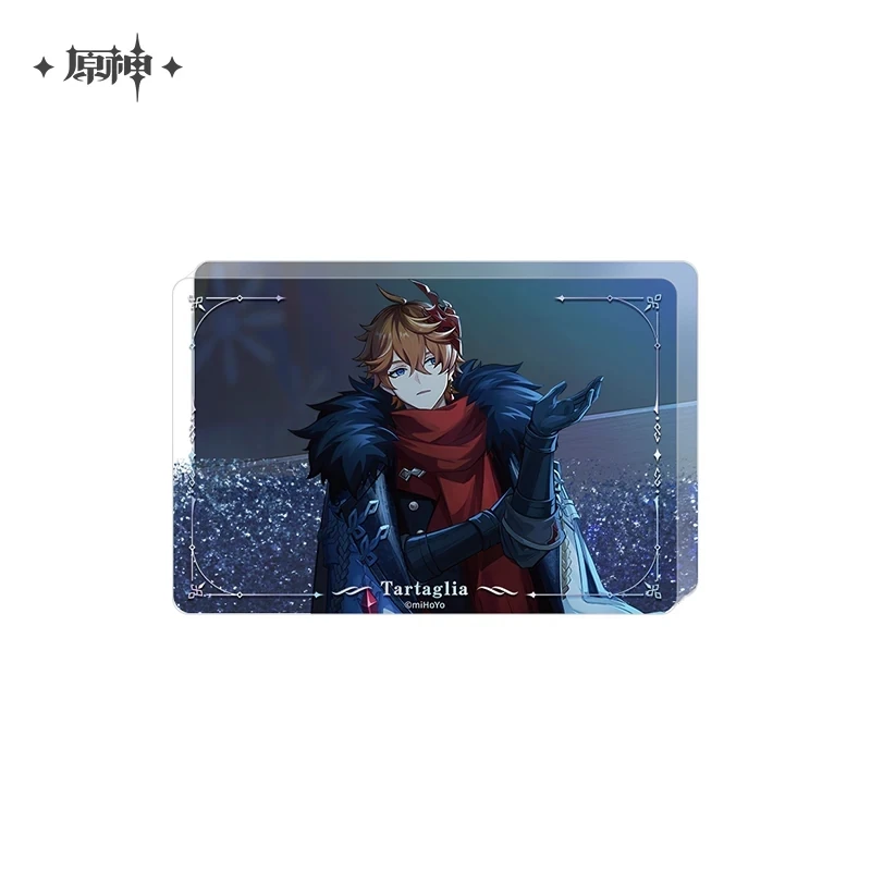 Genshin Impact Official Cosplay Winter Night Foolish Games Series Surroundings Badge Quicksand Acrylic Painting 4