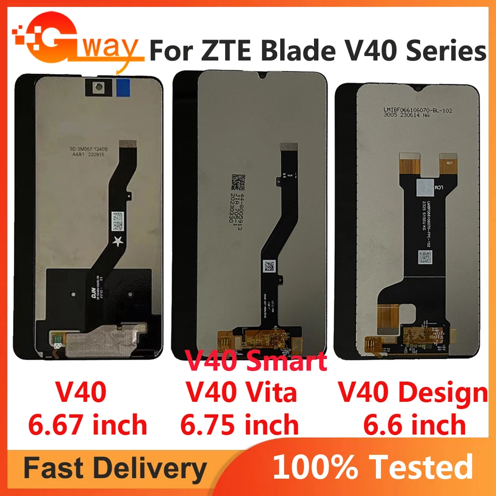 For ZTE Blade V40 9045 LCD DIsplay Touch Screen Digitizer For ZTE Blade V40 Vita 8045 V40 Smart 7040 V40 Design 8046 LCD Sensor