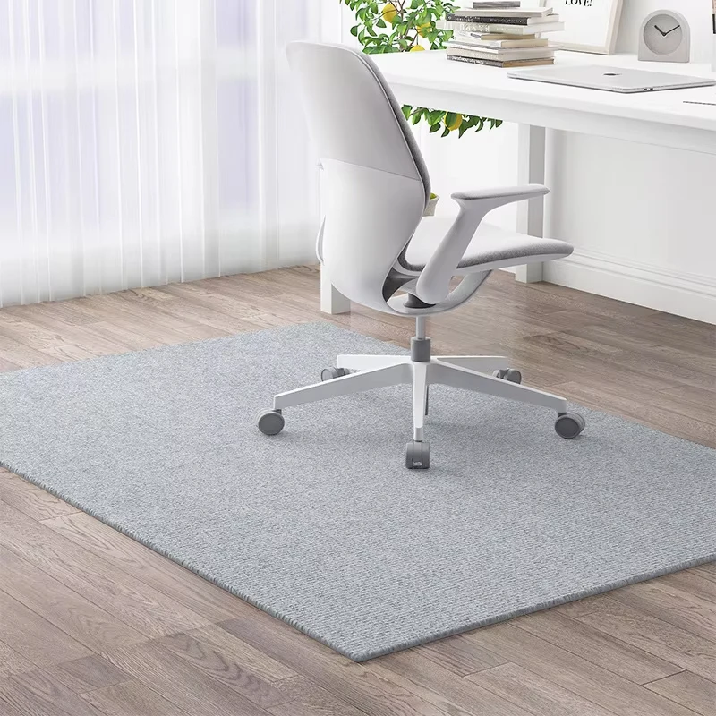 VIKAMA Schalldichte Arbeitszimmer-Computerstuhl-Bodenmatte, Holzbodenschutzpolster, verschleißfester Arbeitsstuhl, Teppich, Heimdekoration – Detail 7