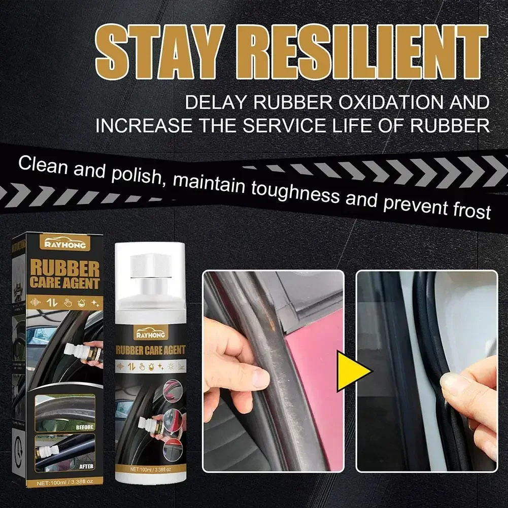 Auto Car Rubber Caring Agent Conditioner Spray Autommotive Multi Purpose Lubricant Coating Agents Car Softening Silicone Grease