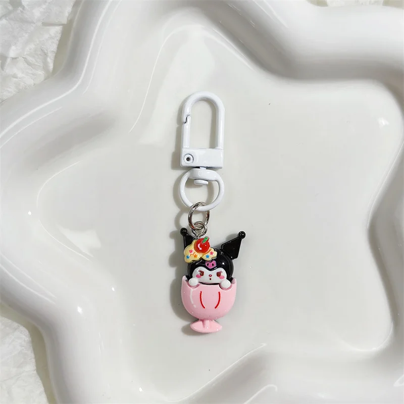 Cute Sanrio Kuromi Hello Kitty Keychain Anime My Melody Cinnamoroll Children Toys Pendant Keychain Girls Cartoon Birthday Gifts