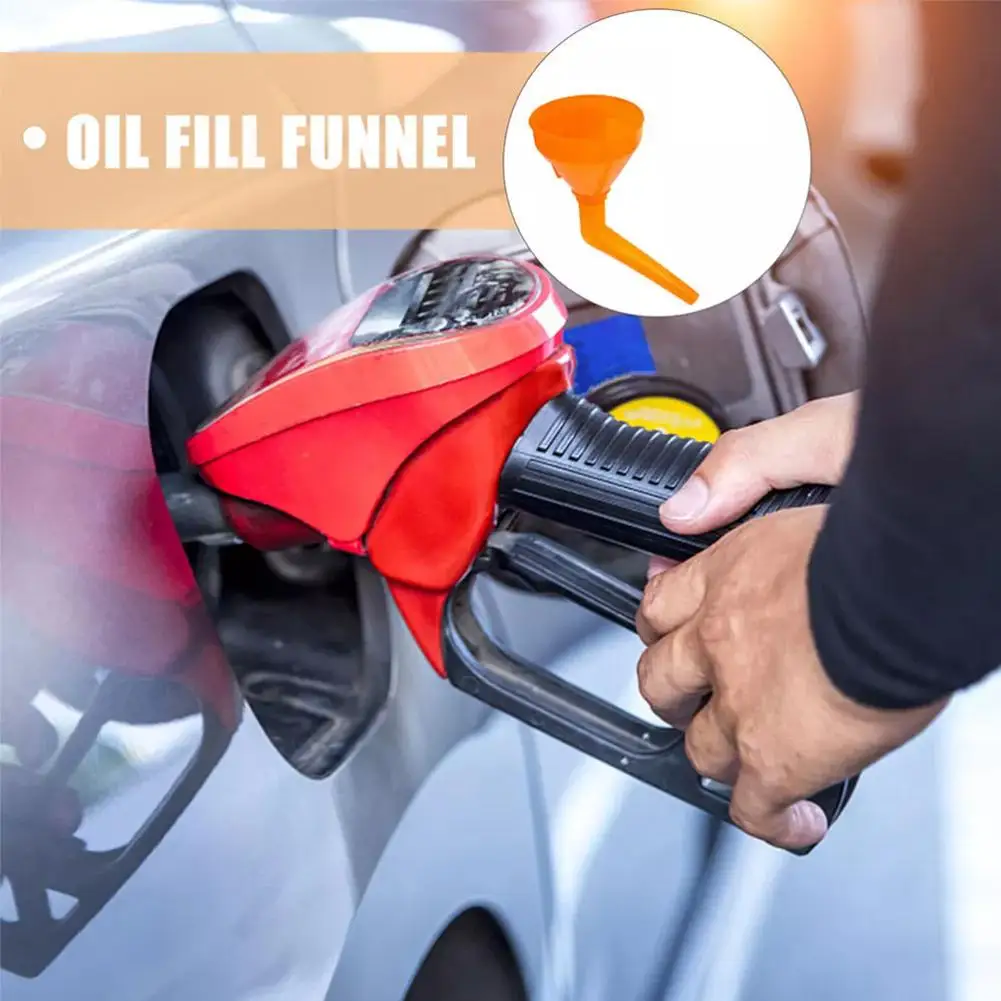 Multi Functional Car Fuel Funnel Portable Refueling Funnel for Cars and Motorcycles, Long Nozzle, Large Diameter Refueling Parts