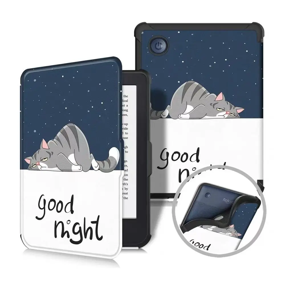 

TPU 6 inch e-Reader Case Auto Sleep/Wake Shockproof N367 Smart Cover Wear Resistant for KOBO Clara Colour/BW 2024 2E