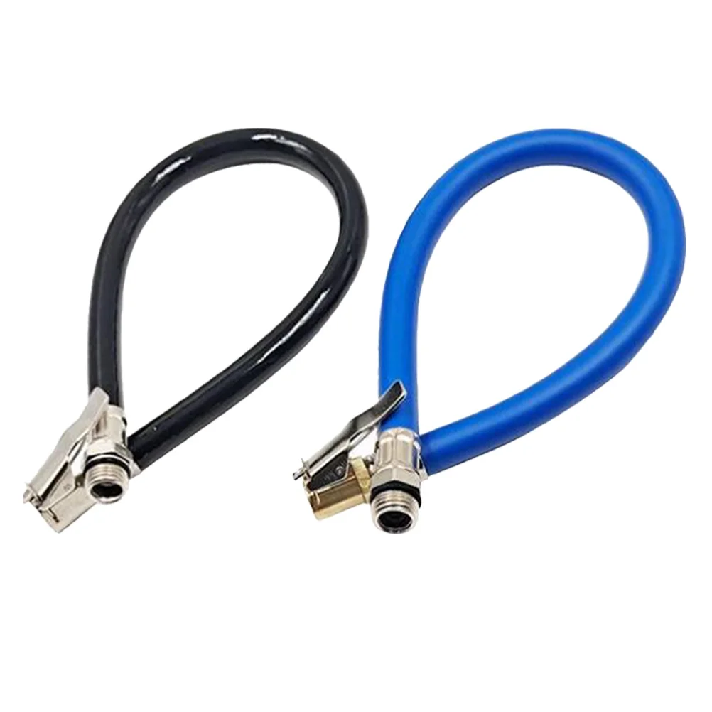 

2Pcs Tire Pressure Gauge Inflation Hose Universal Copper Head Replacement Inflation Extension Pipe for Cars Motorcycles Bikes