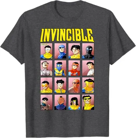 Invincible Variants T-Shirt Herrenmode Cosplay Grafik Y2k Top Sommermode Kurzarmblusen Neuheit Geschenk Spruch T-Shirt – Detail 4