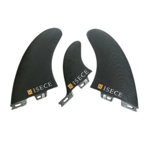 RISECE FCS 2 fibra de vidrio GFK tabla de surf estabilizador de aletas tabla de surf quilla con remolque de una sola pestaña MR Twin + estabilizador Tri Fin Set