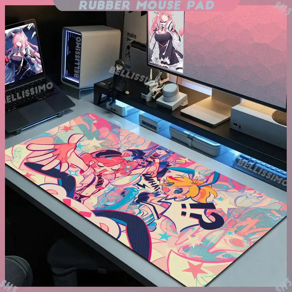 

Popular musical adventure game Muse Dash Mouse Pad Non-Slip Rubber Edge locking mousepads pc gaming Game play mats for Computer