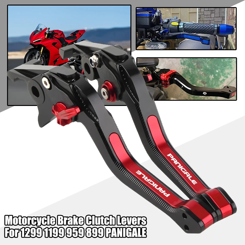 

Для мотоциклов DUCATI Panigale 1299 1199 959 899: Аксессуары, алюминиевые тормозные и сцепные рычаги с ЧПУ, 3D короткие регулируемые рычаги