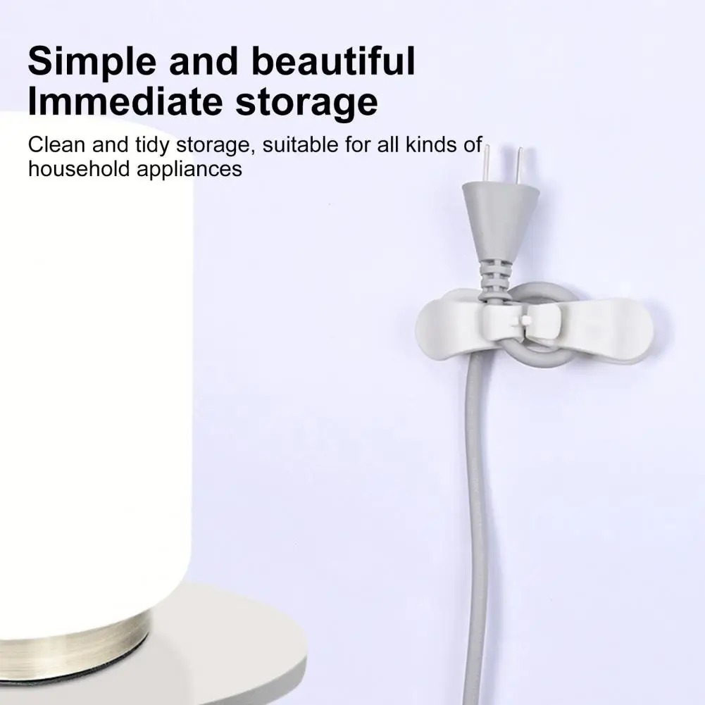 Home Multifunctional Electrical Appliances Cable Winder Cable Plug Data Cable Fixer Universal Non-Trace Cable with Back Adhesive