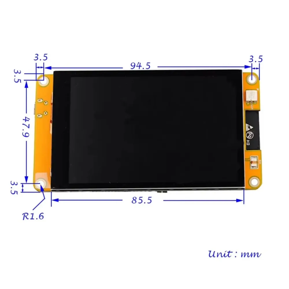 

Модуль с емкостным сенсорным экраном ESP32-3248S035C ESP32 3,5 дюйма, TFT LCD дисплей 320x480 с драйвером ST7796 для проектов Arduino IoT