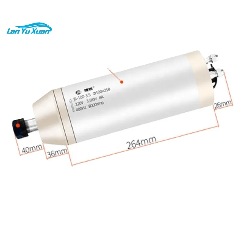 

100MM 3.5KW 6000RPM Water cooling cnc spindle motor for wood or advtisment working