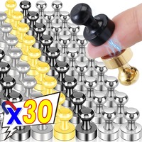 5/10/20/30pcs Metal Magnetic Pins Portable Magnetic Thumbtacks Whiteboard Cone Strong Magnet Fridge Pushpin Home Storage Tools