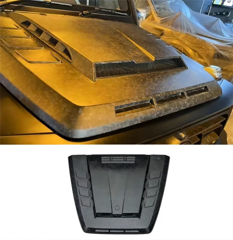 

Real Carbon Fiber/FRP Front Engine Hood Replace For Mercedes Benz G-Class W464 G350 G500 G65 19-23 Car Refits Body Kit M Style