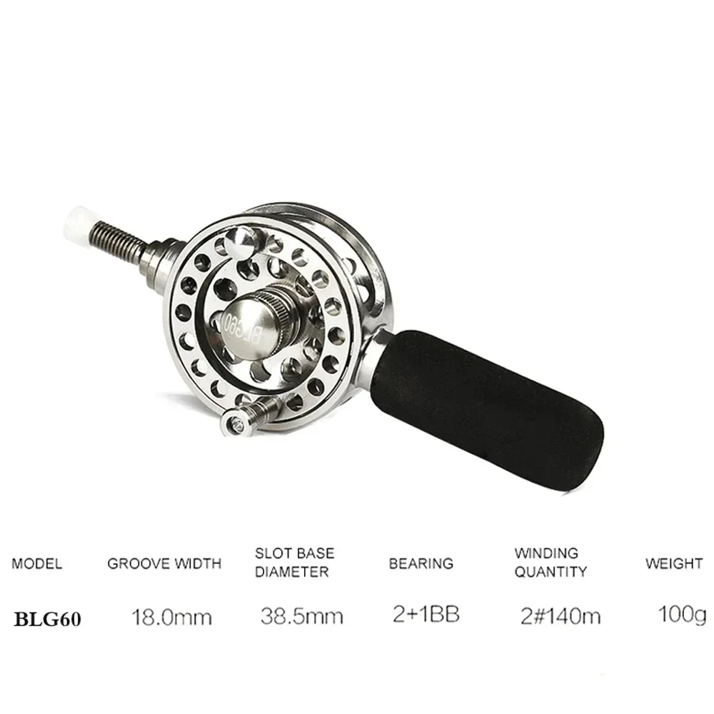 

Aluminum Carp Fishing Reel Modification BLG40/50/60 DIY Seawater Hollow Reels CNC Machined Hollow Ice Fishing Wheels Gear