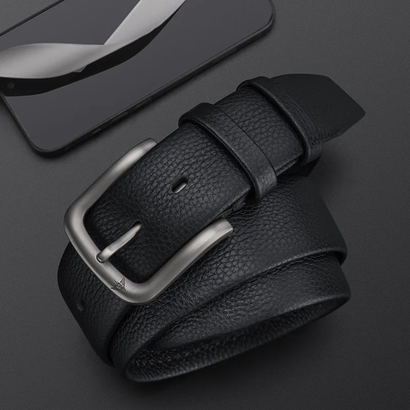 メンズベルト-ピンバックル-高級レザー-一層牛革-おしゃれ-シンプル-多用途ベルト