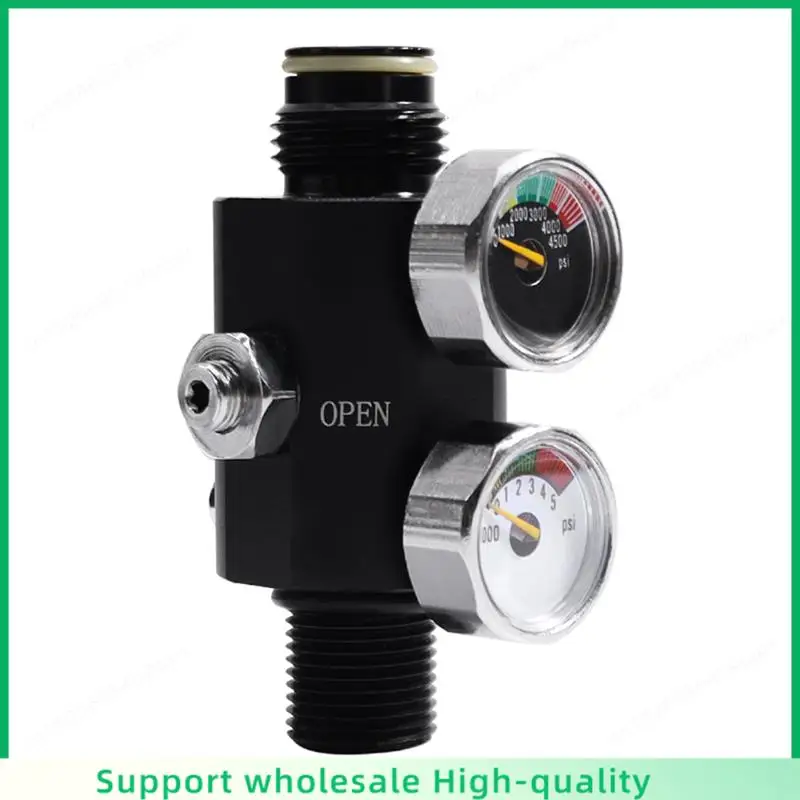 ABSF 5/8-18UNF Dual Gauge Pressure Regulator Valvula Reguladora Pneumatic Air Valve Fill Station Durable
