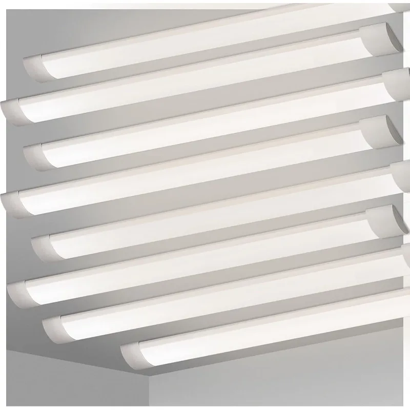 ضوء LED Batten، مصابيح أنبوبية LED رفيعة مثبتة على سطح السقف، 50 وات 4000 كلفن أبيض محايد للمكتب والمتجر والمرآب، Ho