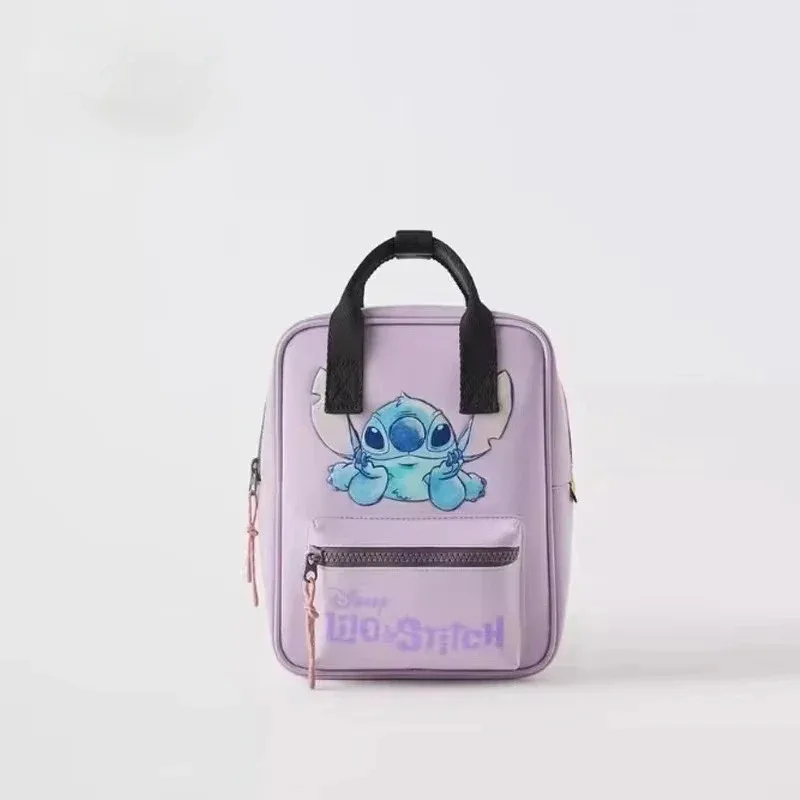 

Новый рюкзак Disney Lilo & Stitch 2026 года для девочек, милый фиолетовый школьный ранец с мультяшным принтом, легкий дошкольный рюкзак для малышей