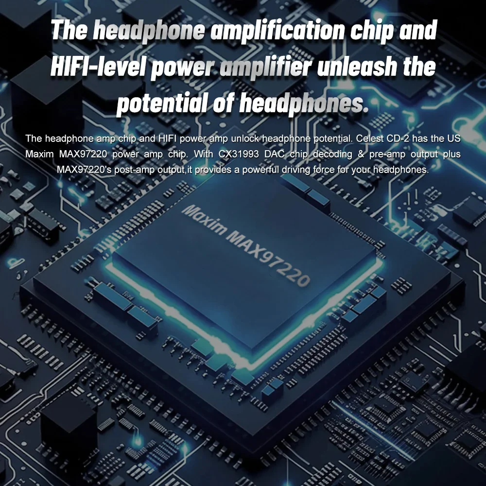 Portable USB-C to 3.5mm/4.4mm DAC Headphone Amplifier