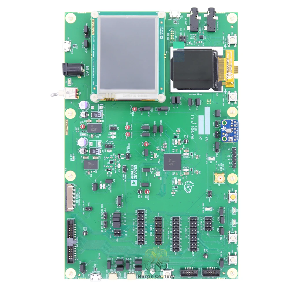 FOR Analog Devices MAX78002EVKIT Evaluation Kit RISC-V MCU 32-Bit Board ARM Cortex-M4F 120MHz 2.5MB Flash 384KB SRAM TFT AI