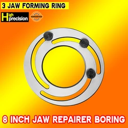 8 inch  Hydraulic Three-jaw Forming Ring Jaw Repairer Boring Fixture Jaw Device Hydraulic Claw Forming for CNC Lathe Chuck