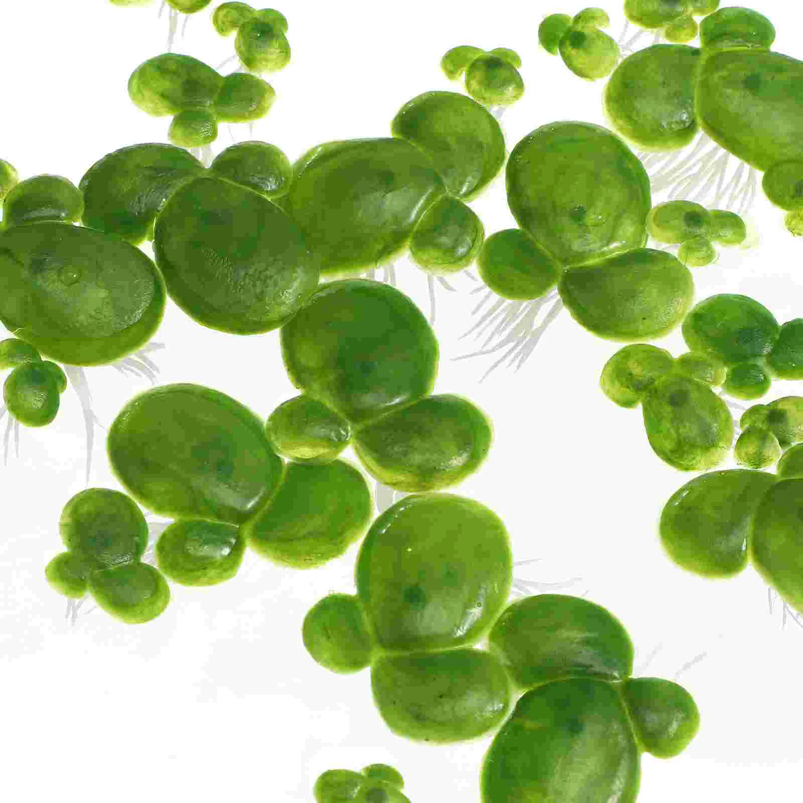 2 Packs/36PCS Artificial Plant Duckweed Leaves Rooted Decor Aquarium Suspended Aquatic Leaf Plastic Baby