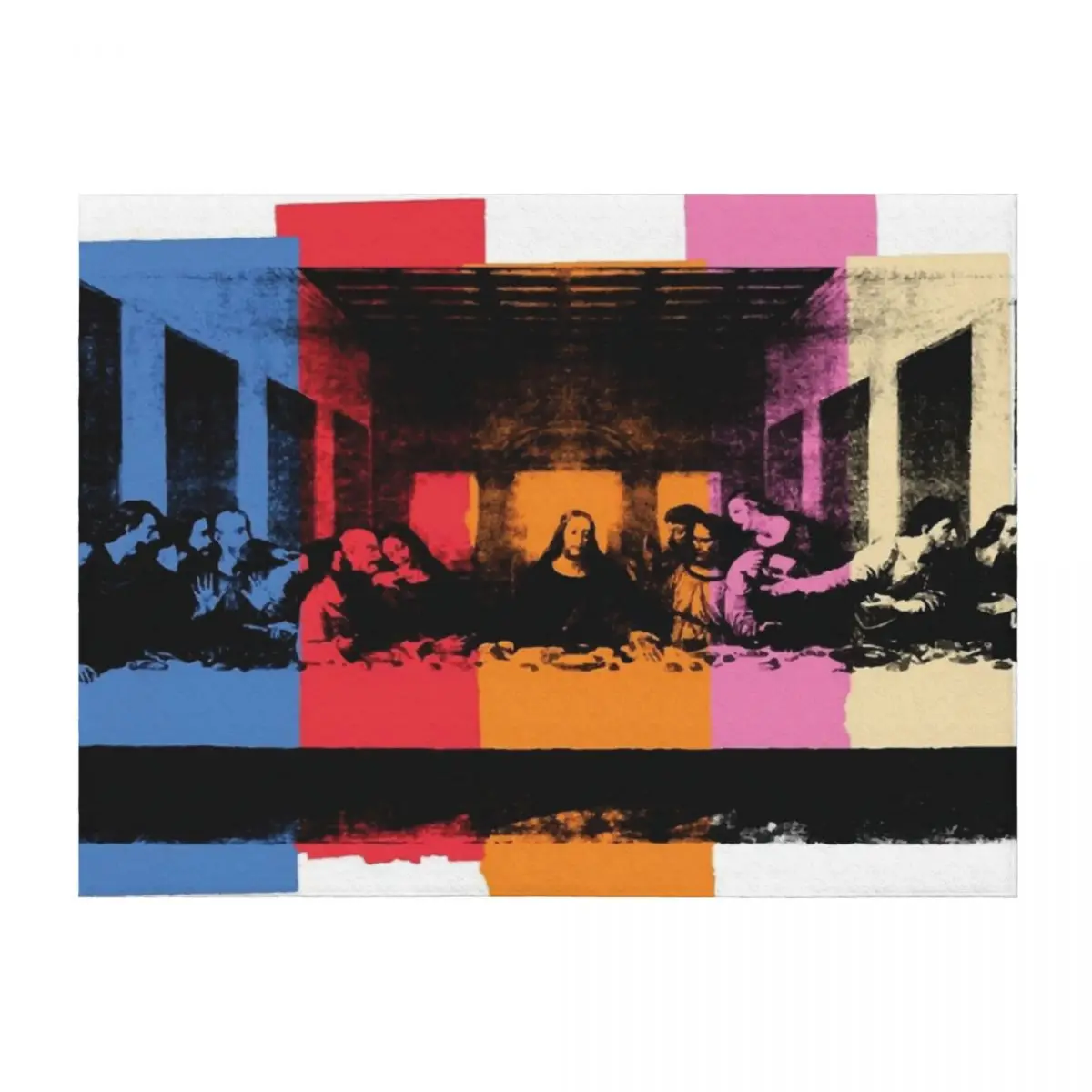 

Andy Warhol | Detail of the Last Supper Throw Blanket Travel valentine gift ideas bed plaid Blankets