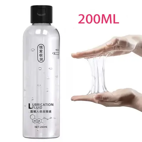200ML Water-Based Lubricant Safe Vaginal Anal, Wash-Free Long-Lasting Lube for Couples, Adult Erotic Tools Compatible Condoms