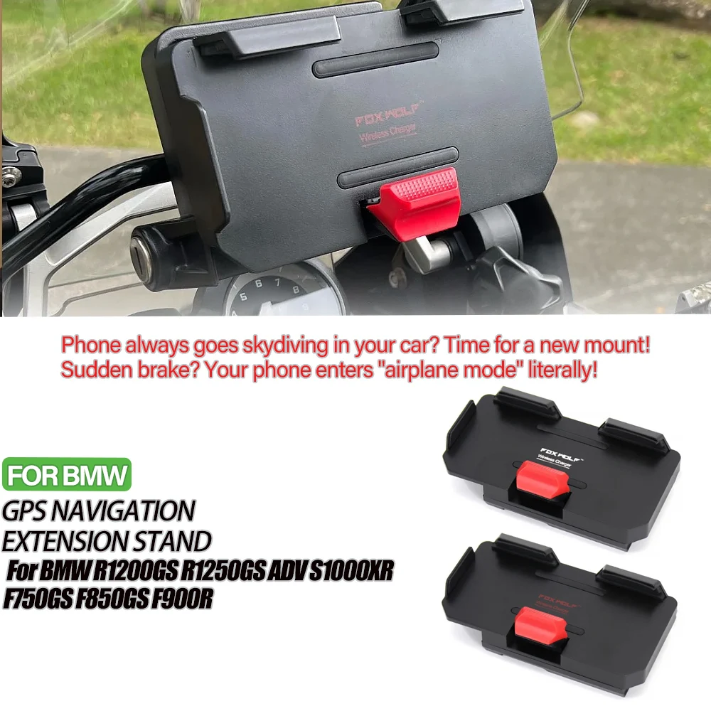 

For BMW R1250GS ADV Wireless Charge Mobile Phone Navigation Bracket F900GS R1250 GS Motorcycle Wireless Charging R1200GS ADV