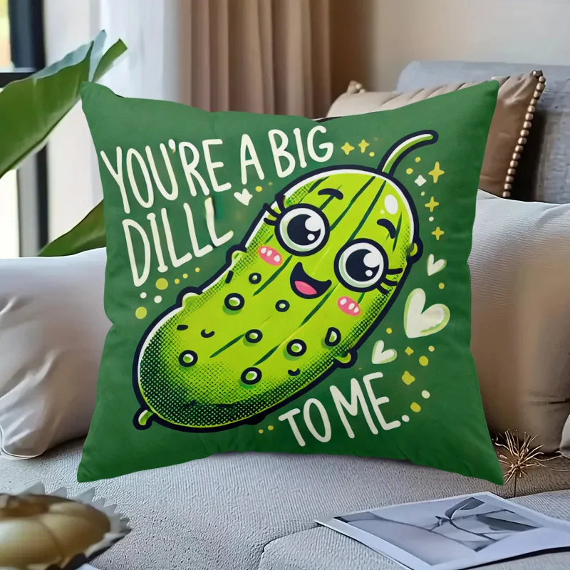 Double Sided You Are My Big Deal Pattern Decorative Throw Pillow Case Romantic Typography Cushion Cover for Sofa Home Decor
