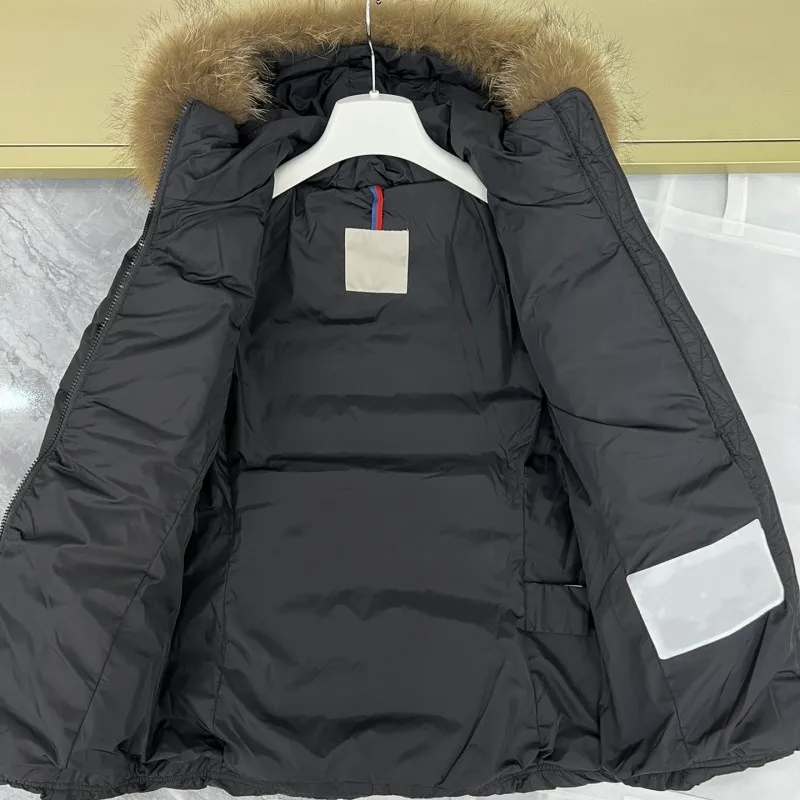 Herbst und Winter weiblicher Fuchs Pelz kragen Kapuzen Daunen jacke y2k Freizeit jacke Slim-Fit Gürtel warme Mode Kleidung Bewegungs mantel