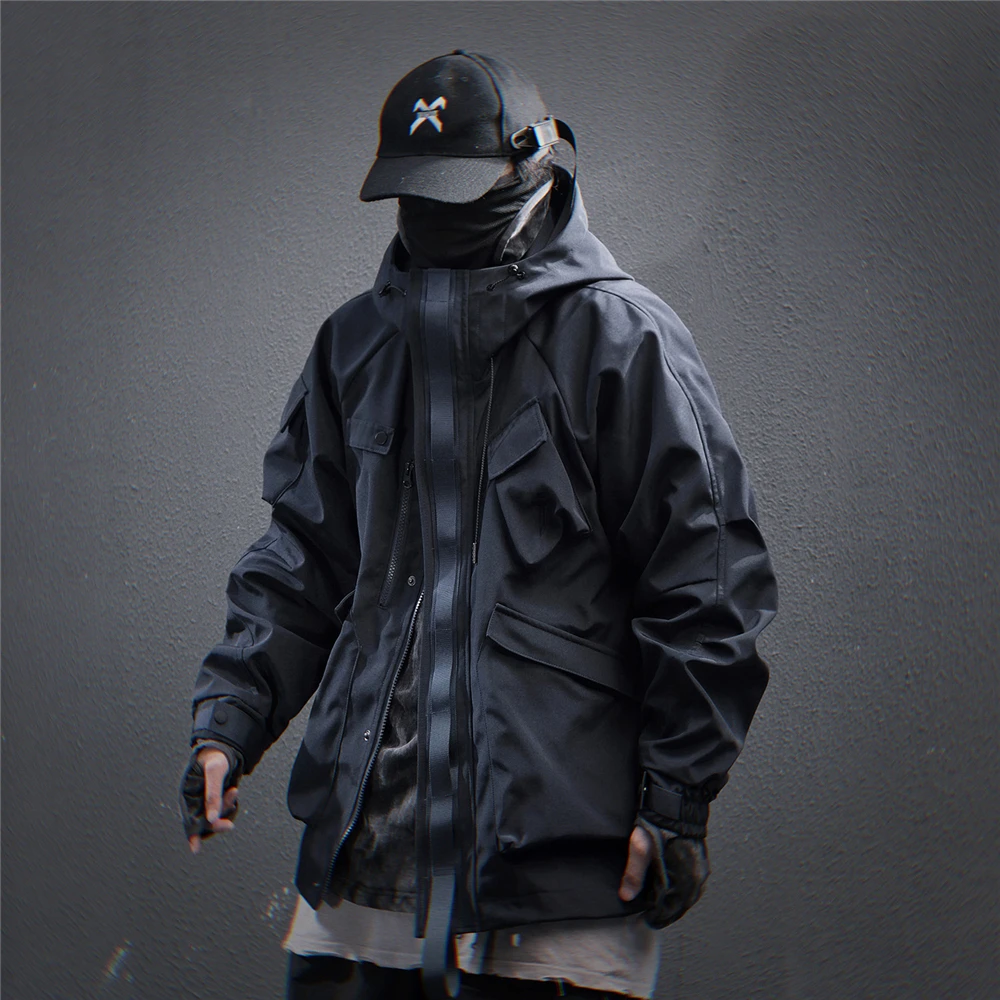 11 BYBB'S DARK 2025 السترات التكتيكية مقنعين سترة واقية رجالي البضائع وظيفة سترة معاطف الموضة أبلى Techwear الشارع الشهير ﻿