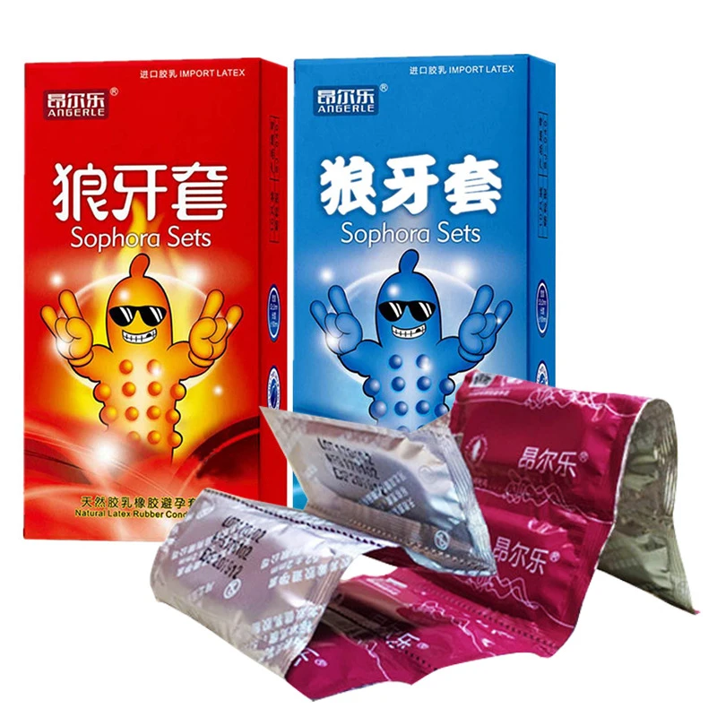 10PCS Men Condoms Big 3D Particles Condoms Women G-spot Vaginal Stimulation Condoms Ultra Thin Penis Sleeve Adult Sex Products