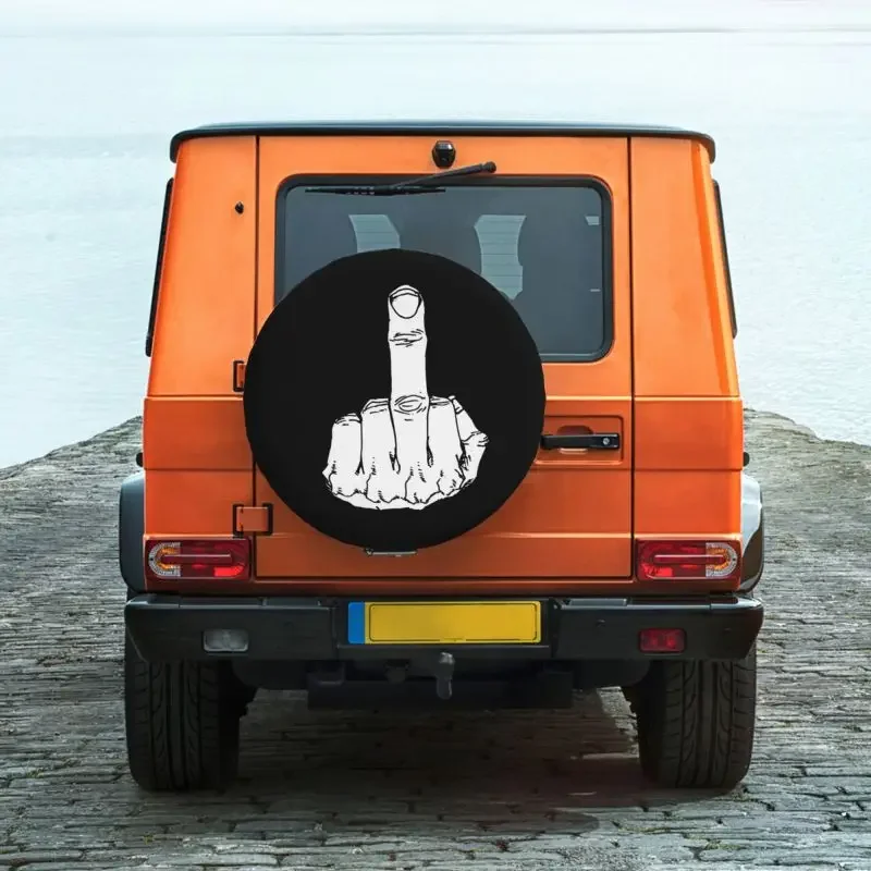 Up Yours Middle Finger Spare Wheel Cover for Jeep Honda 4x4 SUV Custom Tire Protector 14\