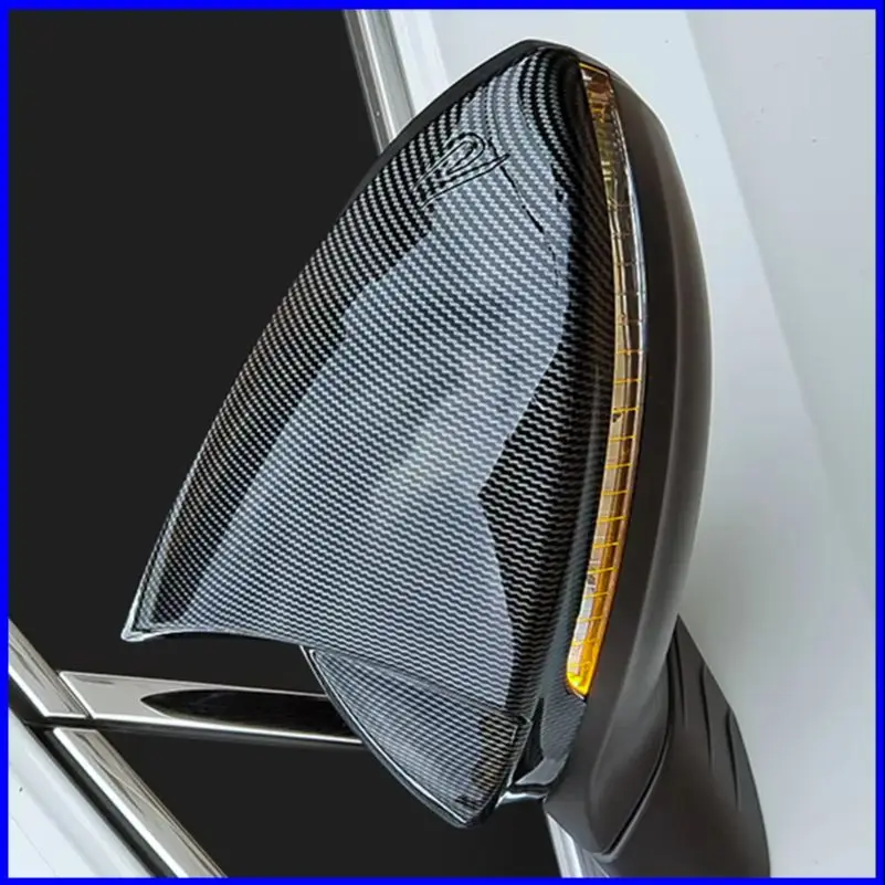 

For Volkswagen VW Golf 8 MK8 VIII 2020 2021 2022 Door Side Wing Rearview Mirror Cover Trim With Horn Car Styling Accessories