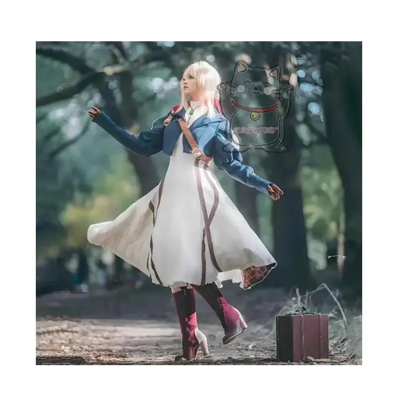 Carnival Halloween Carnival Cosplay Anime Violet Evergarden Pre holiday Carnival Fairy Dress Green New