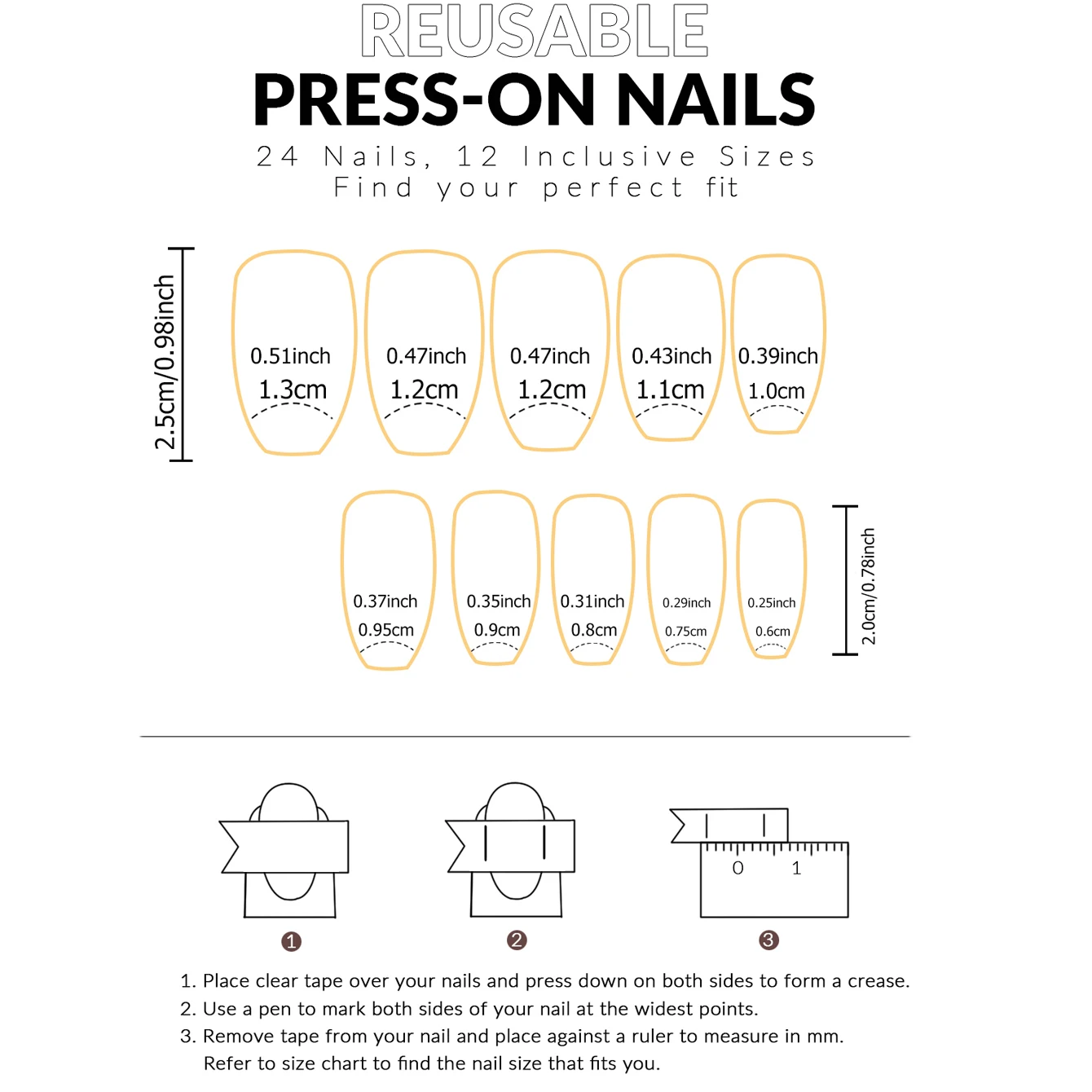 24 Stück: Verschönern Sie Ihren Look mit kurzen, quadratischen Kunstnägeln mit einem rosa-weißen Farbverlauf, 1 Nagelfeile & 1 Nagelkleber-Aufkleber-Set. – Detail 15