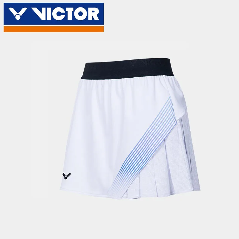 

VICTOR Victory Badminton Clothing Women Anti-exposure Skirts Quick-drying Breathable Knitted Competition Tennis Golf Short Skirt