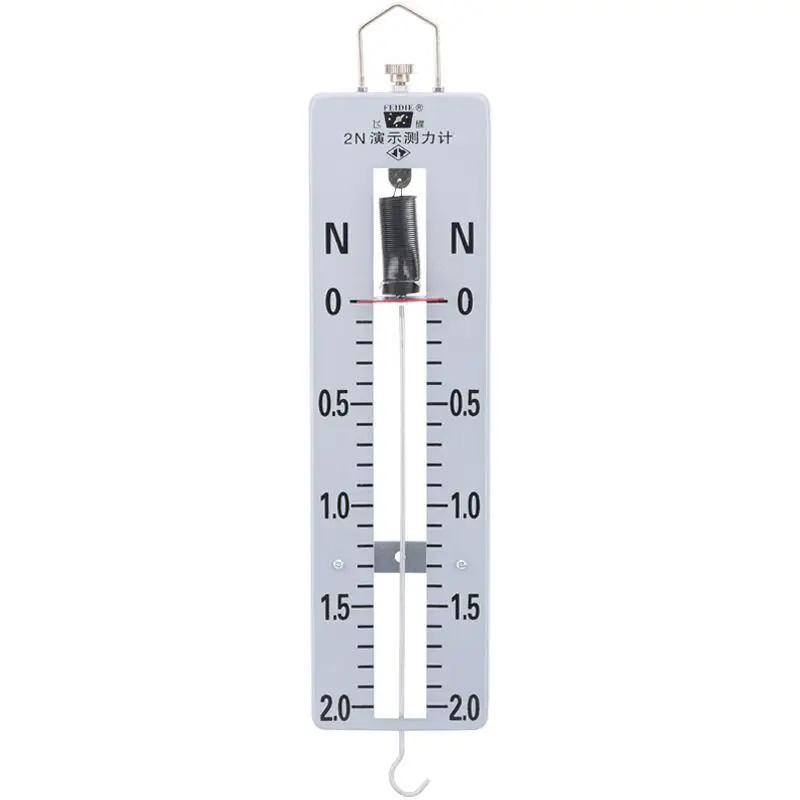 Demonstration of Spring Dynamometer Plate Dynamometer 2N Physical Mechanics Teaching Instrument