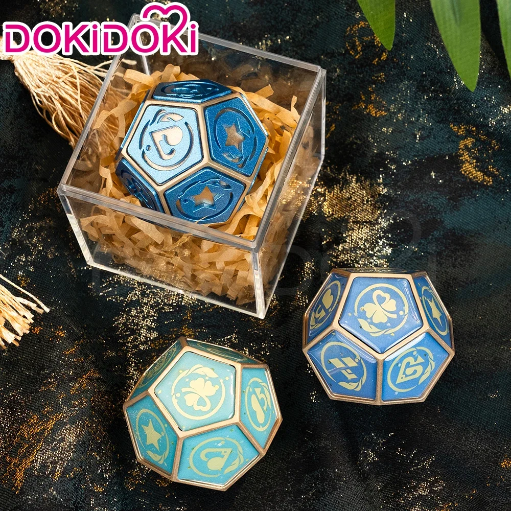 IN STOCK Aventurine Cosplay Props Counter Dice Game Honkai: Star Rail DokiDoki Aventurine Cosplay Accessories Ceramics Counter