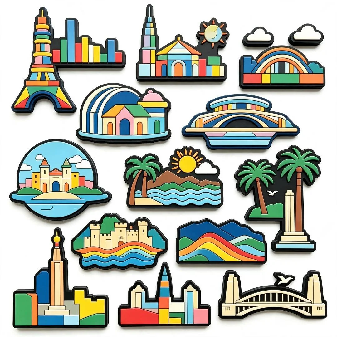 Custom Fridge Magnets Bottle Opener  Cheap 2D 3D Personalized Funny Travel  PVC Refrigerator Magnet Bottle Opener