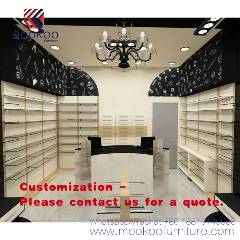

custom.Good Quality Simple Style Pharmacy Shop Interior Design Decoration