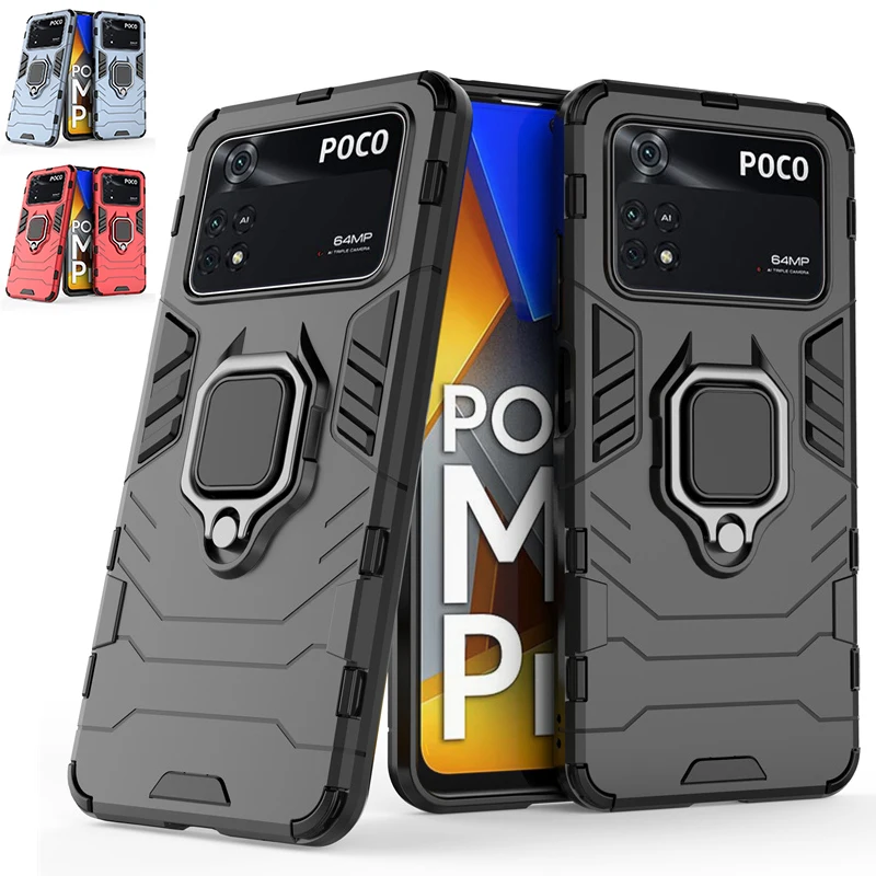 

Чехол для Xiaomi Poco M4 Pro 4G, чехол для Poco M4 Pro 4G Capa, противоударный держатель, Магнитный чехол для Poco X3 M3 F3 X4 Pro, 5G, Fundas