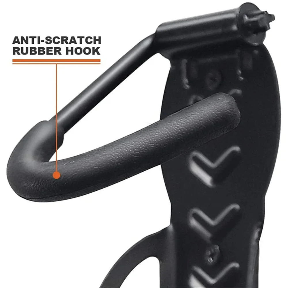 1Pcs Bike Stand Wall Mount Bicycle Holder Mountain Bike Rack Stands Storage Hanger Hook Mounted Rack Stand Steel Black image 4