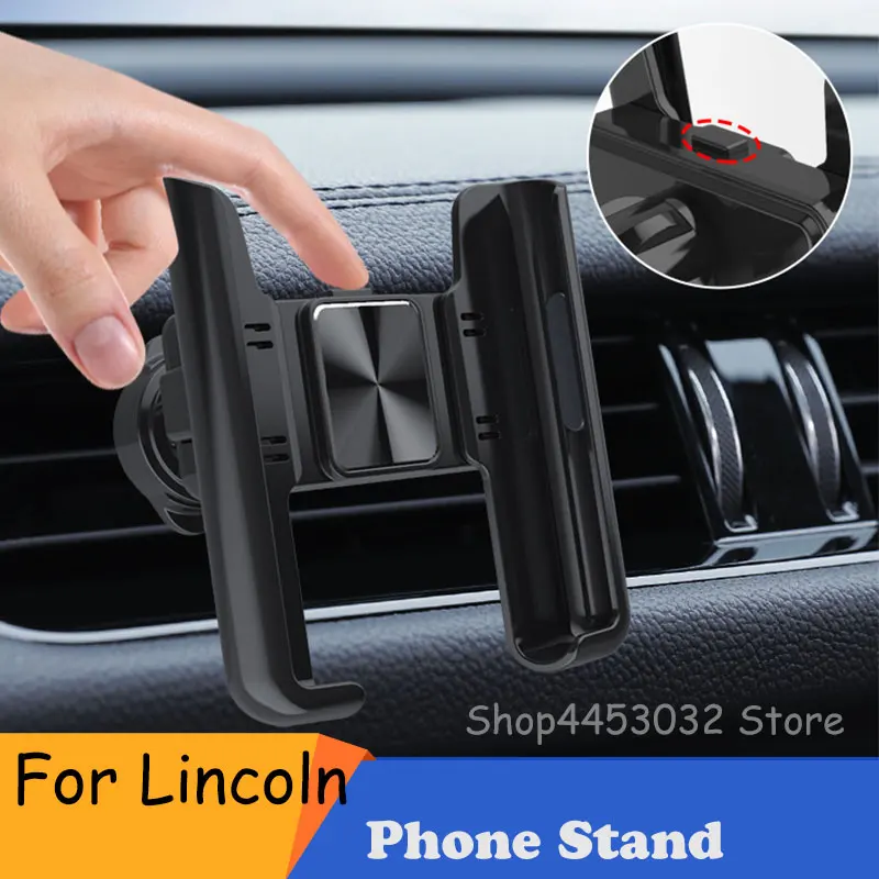 

Phone Holder For Car For Lincoln navigator MKC MKZ MKX MKT GPS Support Manual Clamping Auto Interior Accessories