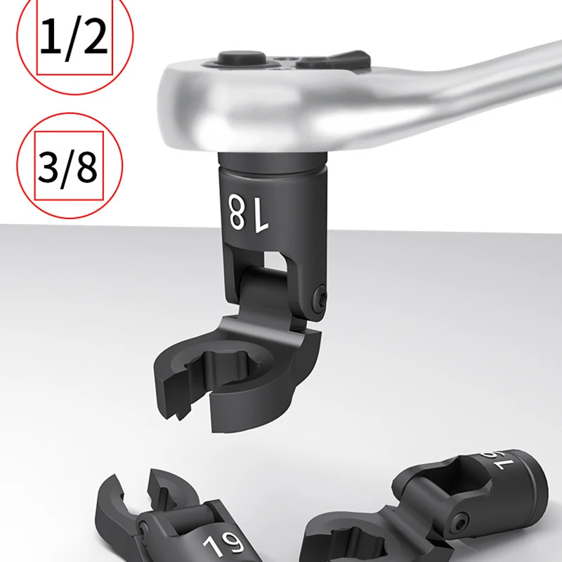 مجموعة مفاتيح الفتح العالمية 180 ° طقم مفتاح ربط لإصلاح السيارات قابل للتعديل، مفتاح تجميع تفكيك محمول، أدوات يدوية عملية #5