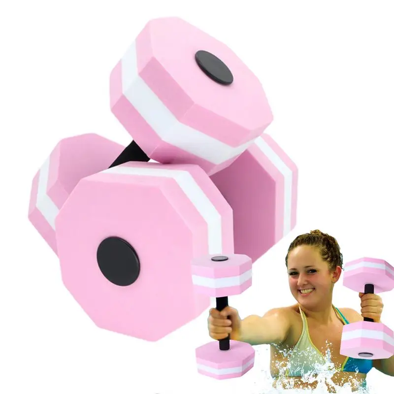 

Water Dumbbells 1 Pair High-Density EVA-Foam Sports Aquatic Exercise Dumbbells Set Aqua Fitness Barbells Exercise Hand Bar Pool